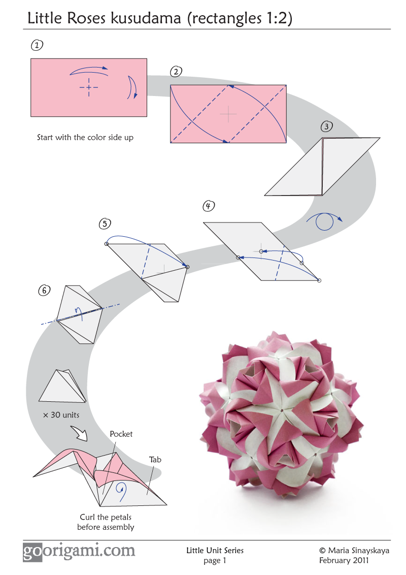 pdf â€“ kusudama Origami! FR'O'BLOG  instructions Go Kusudama & â€“ Origami    diagram origami Modular