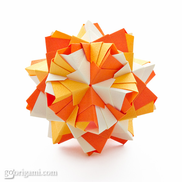 origami Little Kusudama Roses  video   diagram kusudama