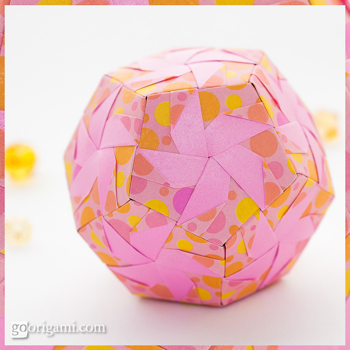 Origami Pinwheel Dodecahedron by Meenakshi Mukerji