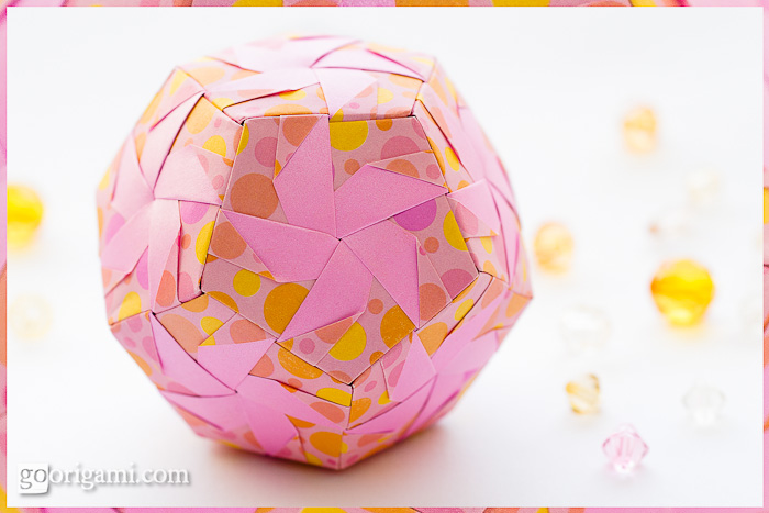 Origami Pinwheel Dodecahedron by Meenakshi Mukerji