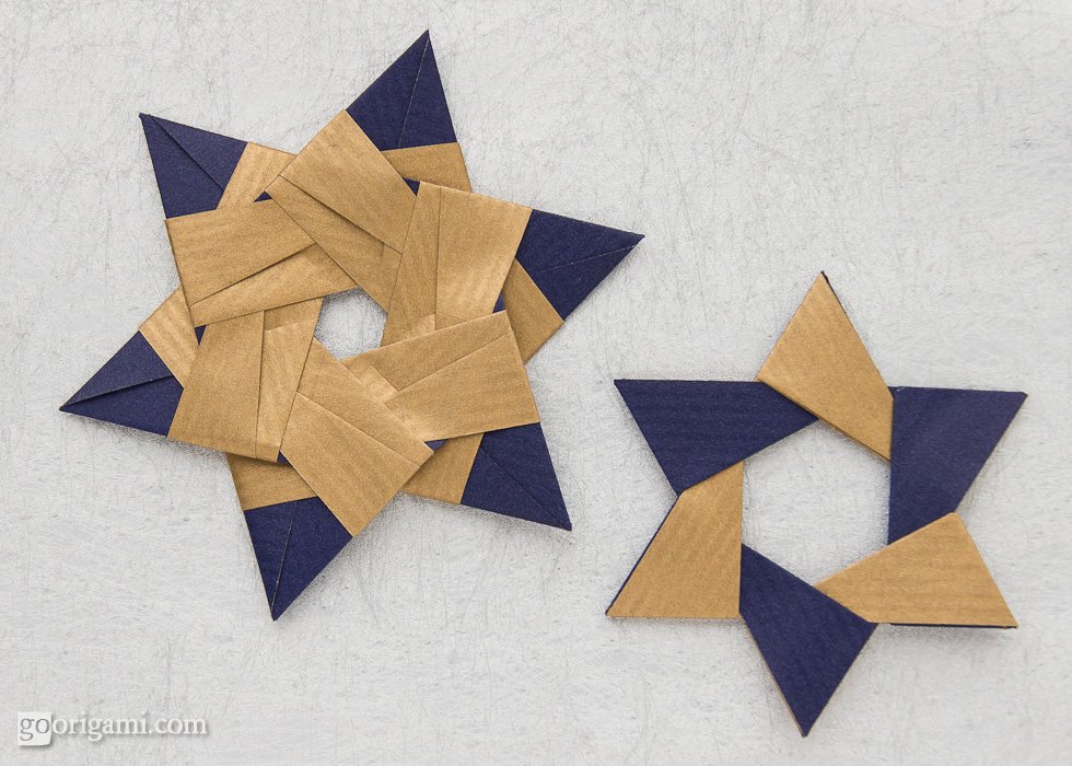 Modular origami stars