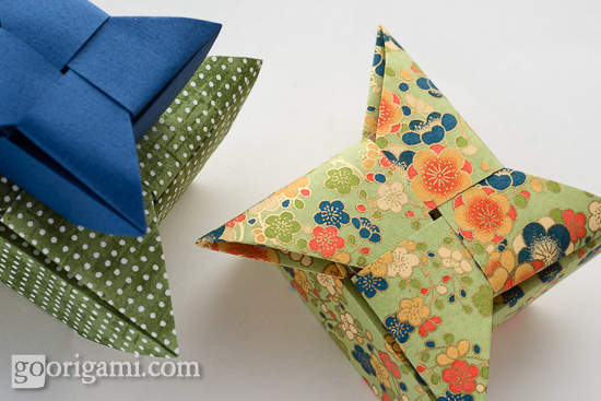 how to make origami star box
