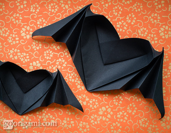 how to make origami heart with wings