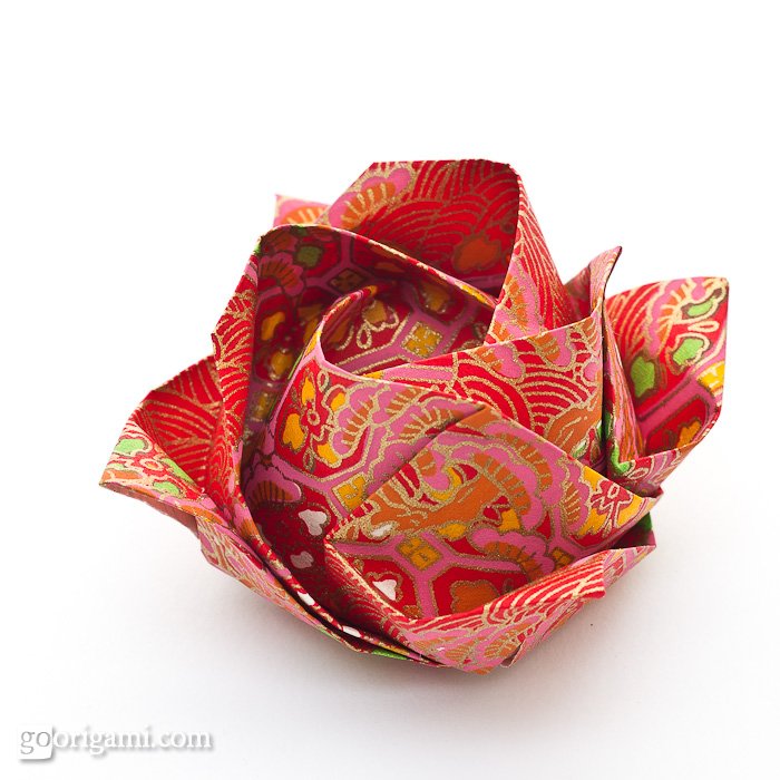 Origami Magnet — Kawasaki Rose