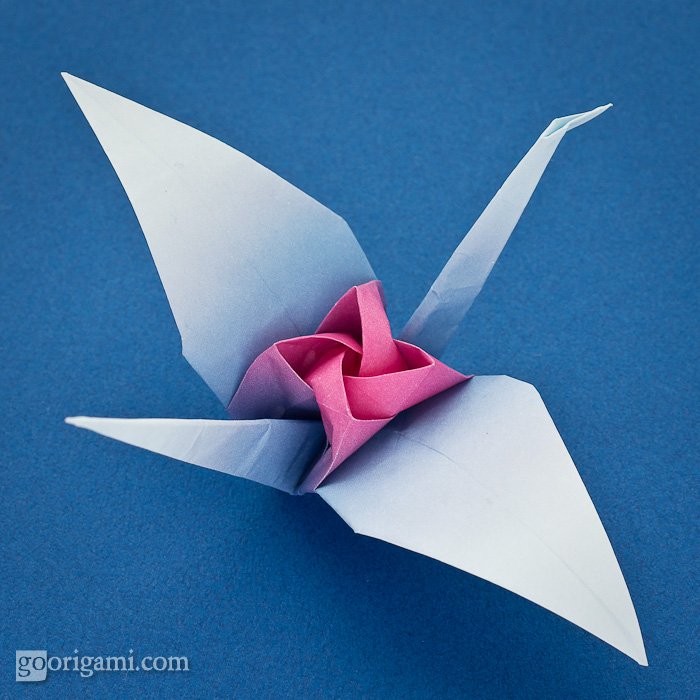 Origami Tsuru Rose, Kawasaki Rose Crane