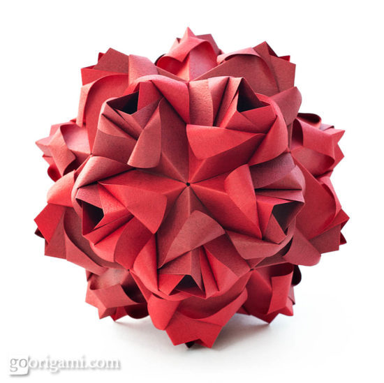 Little Kusudama Origami no  origami glue Go kusudama  Roses