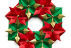 Origami Christmas Wreath