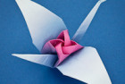 Origami Tsuru Rose