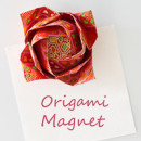 Kawasaki Rose as an Origami Magnet
