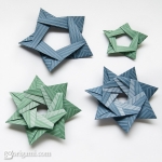 5 and 7-Pointed Origami Stars