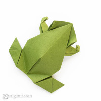 Pre Columbian Style Origami Frog By Leyla Torres Go Origami